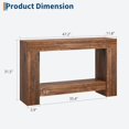 thumbnail image 2 of Bingirl Long Console Table, 2-Tier Rectangular Sofa Table Behind The Couch, Farmhouse Entryway Accent Table, Sofa Table Behind Couch for Entrance, Hallway, Living Room, 2 of 8