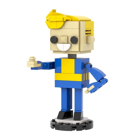 MOOXI Fallout Vault Boy Brickheadz Building Set,Classic Creative Building Blocks Children Kit,Gifts for Kids(141pcs)
