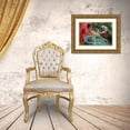 thumbnail image 3 of Sviridov, Sergei 18x14 Gold Ornate Wood Framed with Double Matting Museum Art Print Titled - Lady in Green Dress and Red Umbrella, 3 of 4
