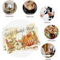 thumbnail image 6 of Fall Pumpkin Placemats Set of 4, Autumn Thanksgiving Day Place Mats Table Mats for Kitchen Dining Table Kitchen Decor Linen 12x18 Inch, 6 of 6