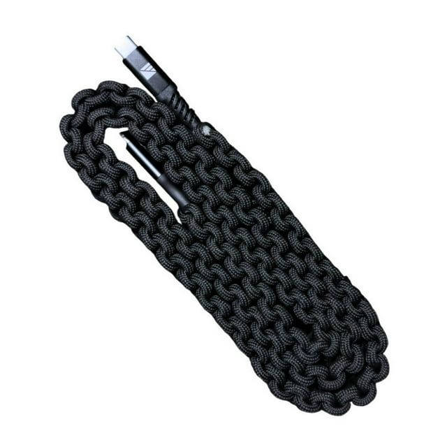 Cable Dark Energy USB C a USB C Paracord 1,83 m 96 W negro