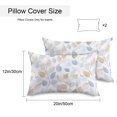 thumbnail image 2 of Botanical Leaves Outdoor Pillow Covers 20x12 Inch Lumbar Pillow Covers Set of 2 Waterproof Decorative Throw Pillow Cases Orange Gray Blue Leaf Branches Modern Cushion Covers for Patio Furniture, 2 of 8