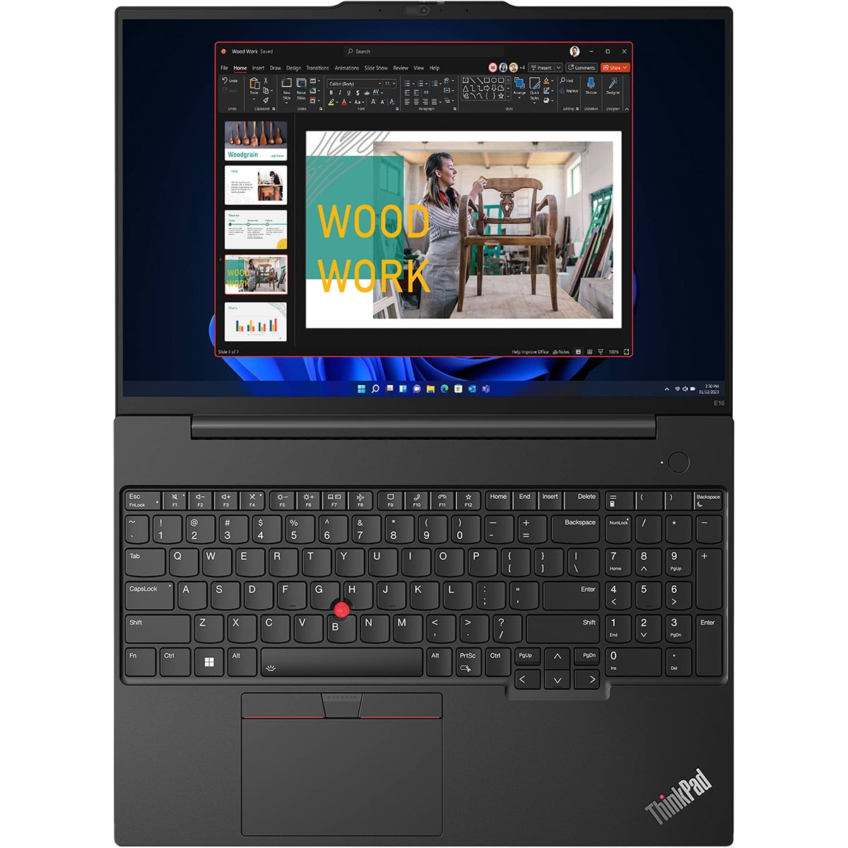Lenovo ThinkPad E16 Gen 1 16" WUXGA Touchscreen Laptop, Intel Core i7-1355U 1.7GHz, 16GB RAM, 512GB SSD, Windows 11 Pro, Graphite Black