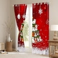 thumbnail image 3 of Manfei Kids Funny Cat Black Out Curtains, Kitten Christmas Tree Curtains Pack of 2 (42x63 Each), Red New Year Gifts Bedroom Curtains, Luxurious Room Decor, 3 of 6