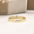 thumbnail image 5 of 18K Yellow Gold Round Shape Moissanite Vintage Wedding Ring, 5 of 5