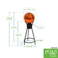 thumbnail image 2 of Achla G6-M-14S 6 in. Mandarin Crackle Glass Gazing Globe with Stand, 2 of 2