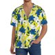 thumbnail image 1 of Fotbe Lilies Flowers Camisa Estampada de Manga Corta para Hombre, Casual de Verano, Estilo Playero, Sin Arrugas-Medium, 1 of 5