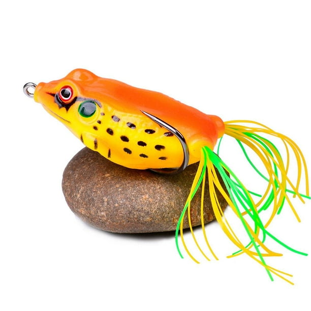 Bass Lures Frogs, Soft Frog Bait Crouching Jump Frog High