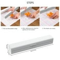 thumbnail image 7 of ZHaobin Kitchen Storage Plastic Wrap Dispenser Fixing Foil Cling Film Cutter Food Wrap Organizer Holder Case Kitchen Accessories (1PCS White), 7 of 7