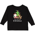 thumbnail image 3 of Inktastic My 2nd Christmas with Santa Reindeer and Tree Boys or Girls Long Sleeve Toddler T-Shirt, 3 of 5
