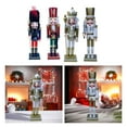 thumbnail image 1 of 4 Piezas de Figuras de Cascanueces de 12 ", Figuras de Decoración de Navidad, Decoración Hecha a Mano Estilo E perfecl Figurita de Cascanueces, 1 of 8