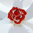 thumbnail image 4 of Xinyolin Elegant Red Rose Flower Shape Brooch Shining Rhinestones Inlaid Pin Evening Gown Dress Badge Coat Party Accessories, 4 of 7