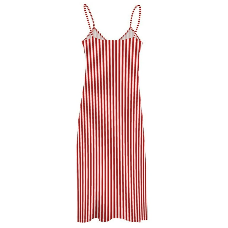 2025 Classic Striped Dress Red and White Lines Beach Maxi Dress Strap Streetwear Bohemia Long Dresses Summer V Neck Oversized Vestido - Walmart.com 2025 Classic Striped Dress Red and White Lines Beach Maxi Dress Strap Streetwear Bohemia Long Dresses Summer V Neck Oversized Vestido - Walmart.com