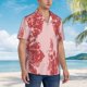thumbnail image 3 of Fotbe Red Meat Camisa Hawaiana para Hombre Unisex – Camisa Casual de Verano con Botones de Manga Corta de Algodón y Lino,Large, 3 of 7