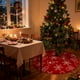 thumbnail image 5 of Falda de árbol de Navidad de lino estampado de 120 cm | Tela no tejida duradera | Oculta el soporte del árbol y protege el suelo de las agujas y la savia | Tapete decorativo navideño para sala de, 5 of 6
