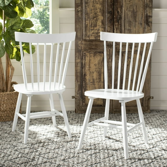 SAFAVIEH Parker 17''H Spindle Dining Chair Set of 2 White