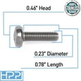 thumbnail image 4 of HPP Stainless Steel License Plate Screws Compatible with Toyota Models, 4 of 4