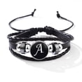 thumbnail image 3 of Personalized PU Leather Chain Bracelet with 26 English Letter Pattern - Perfect Birthday Gift for a Loved One, 3 of 5