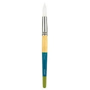 Darice Round Paintbrush - White Synthetic - Multicolored - Size 10