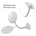 thumbnail image 4 of Flexible 10x Magnifying Mirror with Light Settings - Makeup Mirror with Suction Cup and 360 Degree Swivel,Makeup Mirror for Bathroom, Cordless Makeup Mirror , (White), 4 of 9
