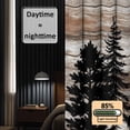 thumbnail image 3 of Deer Silhouettes Blackout Curtains for Bedroom/Living Room, Pinch Pleated Black Out Curtains, Trees Wooden Retro Art Farmhouse Room Darkening Window Drapes with Hooks 2 Panels, 39"x70", 3 of 8
