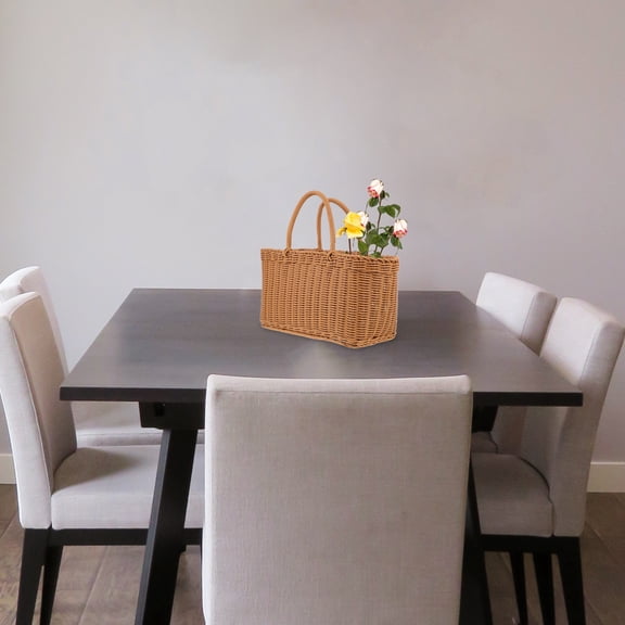 HEANUJJ 1Pack Woven Storage Basket For Women And Homeowners 34X0.3937*31X0.3937*21X0.3937in