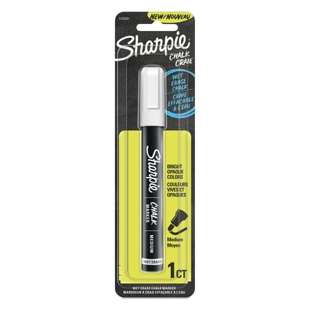 UPC: 0071641175006 | Sharpie Wet Erase Wipe Off Chalk Marker  White  1 Count