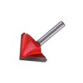 thumbnail image 2 of CNC Tungsten Steel Slotting Cutter 90 Degree 6mm Shank 32mm Diameter For 3D Panel Making Red YH, 2 of 5