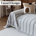 thumbnail image 2 of Jessy Home Sofa Cover Sofa Slipcover Couch Cover Protector Durable Multi-Function Furniture Cover for Dogs Cats Home Decor 71"x 150"Light Gray, 2 of 8