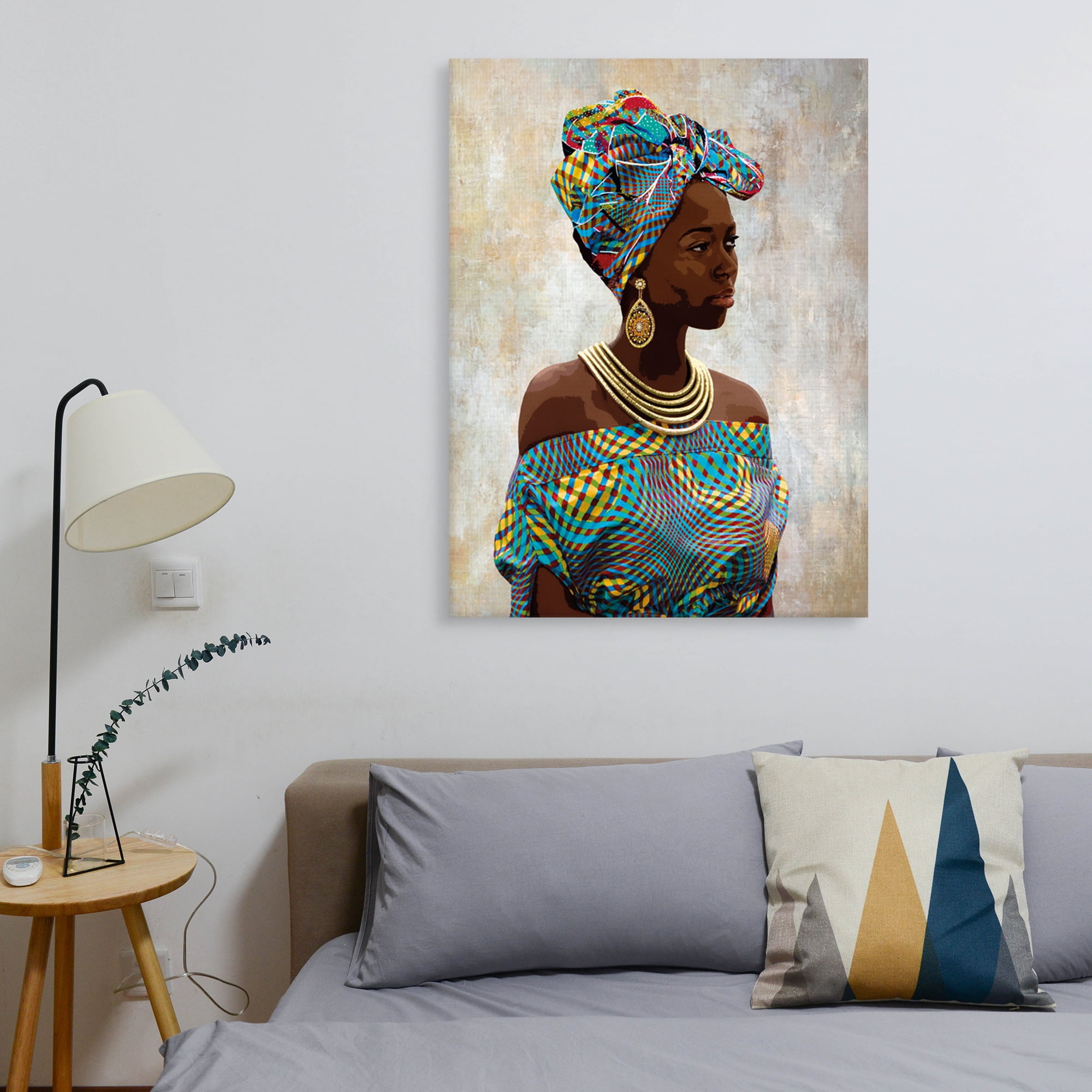CHic Portrait Asha by Mark Chandon Canvas Art Print