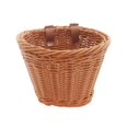 thumbnail image 2 of Aoanydony Wicker Kids Bike Basket Portable Front Wicker for Girls Boys Outdoor brown 21 x 17 x 16cm, 2 of 6