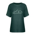 thumbnail image 3 of XCHQRTI Mountain Heartbeat Tshirt Graphic Tees Women Ladies Tee Shirts Short Sleeve, 3 of 8