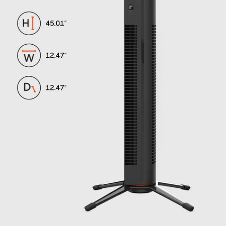 Sharper Image - Axis 42 Tower Fan - Black