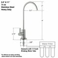thumbnail image 3 of iSpring GA1-SS Premium Stainless Steel Drinking Reverse Osmosis Water Filtration Systems, 100% Lead-Free RO Faucet, Brushed Nickel, 3 of 5