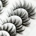 thumbnail image 4 of Cosmug False Eyelashes Fluffys 8D Faux Minks Lashes Cat-Eye Wispy Lashes 8 Pairs Pack Dramatic Long Thick Volume Fake Eye Lashs Multipacks, False Eyelashes, 4 of 8