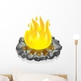 thumbnail image 1 of Campfire Wall Decal Mural by Wallmonkeys Vinyl Peel and Stick Graphic for Girls (18 in W x 18 in H), 1 of 4