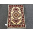 thumbnail image 4 of 3X4 Beige Kazak Handmade Wool Rug # 13026, 4 of 6
