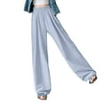 thumbnail image 2 of Qepwscx Pant for Women Straight Leg High Waisted Loose Work Pants Lightweight 2025 Pants Casual Lounge Baggy Trousers Summer Outdoor Active Holiday Pants, 2 of 9