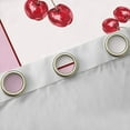 thumbnail image 4 of Feelyou Princess Monogrammed L Blackout Curtains Set of 2 (52x84 Each), Fashion Ribbon Cherry Window Curtains, Teens Kids Girls Women Curtains and Drapes, Window Curtains Home Decor, 4 of 6