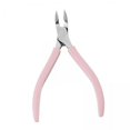 thumbnail image 1 of 2 Tijeras Cortadoras De Cutículas De Acero Inoxidable, Mango De Silicona Antideslizante, Color Rosa, 1 of 8
