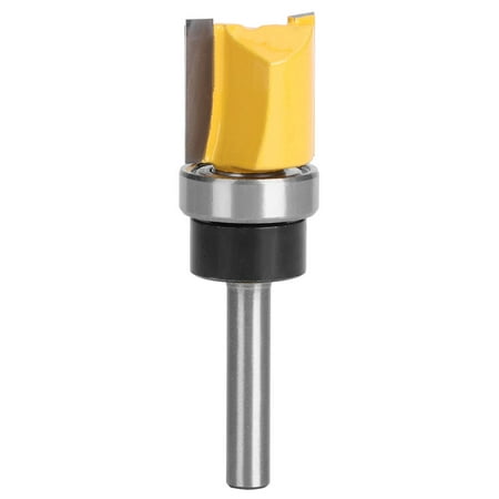 

1/4in Shank Woodworking Cutter Flush Trim Router Bit Straight Trimming Milling Tool 6x19x20mm