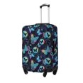 thumbnail image 2 of Uemuo Blue Butterfly Printed Washable Luggage Cover - Fashion Suitcase Protector Fits 18-32 Inch Luggage -Medium, 2 of 9