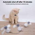 thumbnail image 6 of LNGOOR Automatic Cat Tumbler Toy Interactive Cat Toys 360 Degree Self Rotating Indoor Ball with 2 Replacement Feathers, 6 of 8