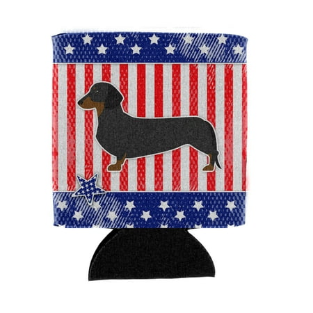 

Carolines Treasures BB3282CC USA Patriotic Dachshund Can or Bottle Hugger Can Hugger multicolor
