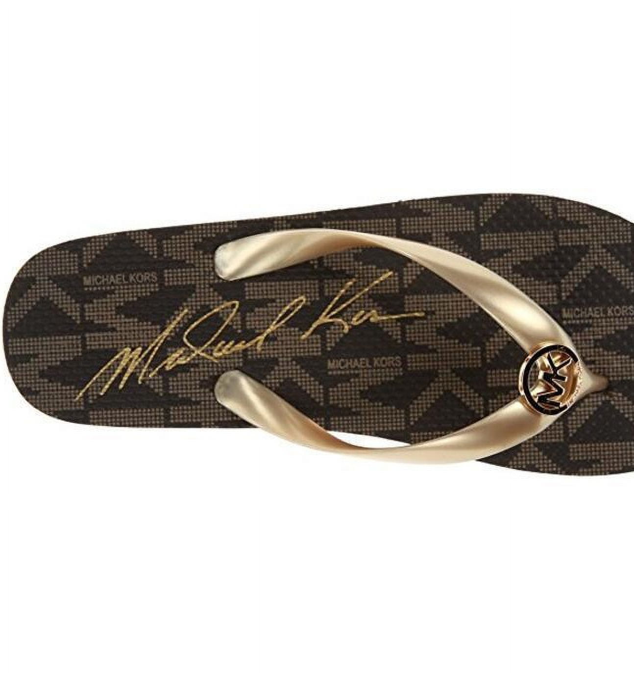 Michael Kors Jet Set PVC Logo Women's Designer Flip Flops Sandals NEW  Retail $45