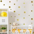 thumbnail image 1 of Premium Multi-Sized Vinyl Decals \u2013 268pcs Easy Peel & Stick Set for Apartments, Nurseries & DIY Home Decor (Gold), 1 of 8