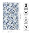 thumbnail image 2 of Fotbe Blue Paisley Toalla Premium con Patrón, Toalla de Microfibra de Secado Rápido, Ligera y Altamente Absorbente (27.5x16in), Ideal para Uso Diario, 2 of 6
