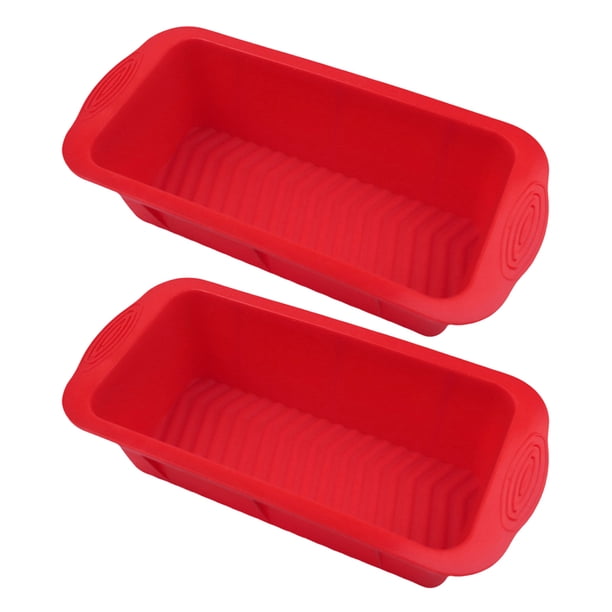 Bandeja Rectangular para Pan 2 Unidades Silicona Antiadherente Bricolaje Pasteles Caseros