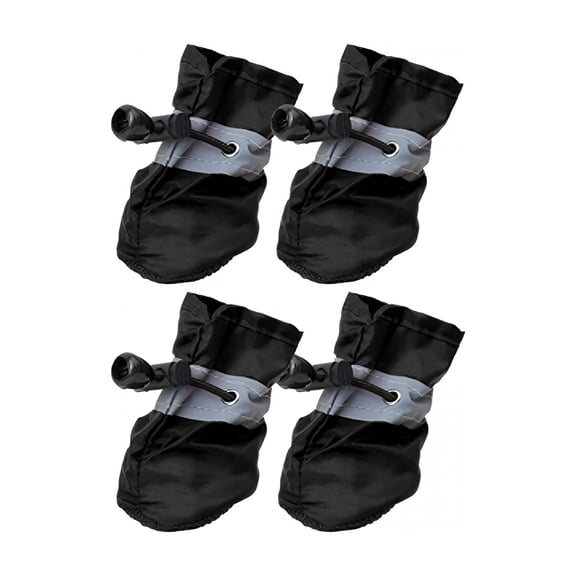 TELOLY 4Pcs Dog Shoes for Hot Pavement Anti-Slip Dog Boots & Paw Protectors for Winter Snowy Day Summer Dog Snow Boots Waterproof Dog Shoes for Small to Large Dogs with Reflective Straps for Hiking