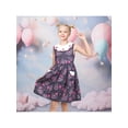 thumbnail image 2 of Sunny Fashion Girls Dress Floral Strawberry Embroidery Pocket Sleeveless Casual Party 7-8 Years, 2 of 9
